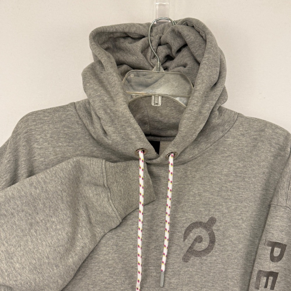 Peloton Gray Logo Graphic Hoodie Sweatshirt XL "Together‎ We Go Far"